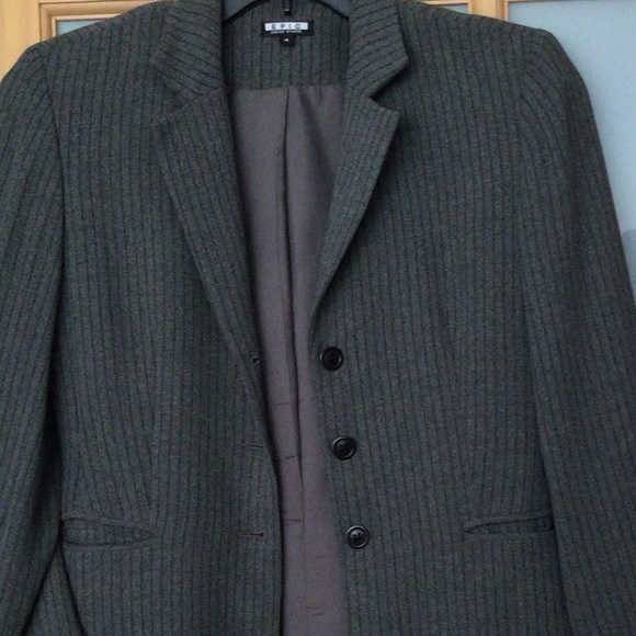 Epic NY” Striped Suit Jacket - Picture 3 of 3